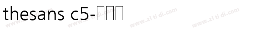 thesans c5字体转换